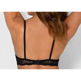 Smart & Sexy Style SA276 Women's Push Up Bra black w/ Lace Wings