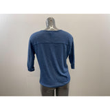 Forever 21 Women's Blue Long Sleeve Tunic Top Size Small Polyester