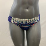 Black Sand Women's Black and White Colourful Design Pattern Bathing Suit Bottoms Size Small Nylon Blend