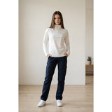 Columbia Women's Lightweight Fleece Pullover Sweatshirt 1/4 Zip White Polyester