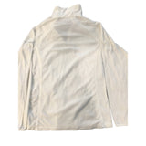 Columbia Women's Lightweight Fleece Pullover Sweatshirt 1/4 Zip White Polyester