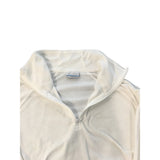 Columbia Women's Lightweight Fleece Pullover Sweatshirt 1/4 Zip White Polyester