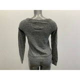 ECKO UNLTD Women's Sweatshirt Size Medium Salt Pepper Gray Beaded Logo