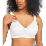 HACI Women's Full Coverage Minimizer Bra Non Padded Wirefree White 44D NWT