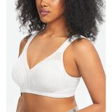 HACI Women's Full Coverage Minimizer Bra Non Padded Wirefree White 44D NWT
