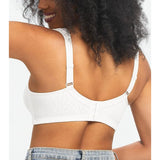HACI Women's Full Coverage Minimizer Bra Non Padded Wirefree White 44D NWT
