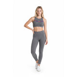 Forever 21 Women's Salt and pepper Grey Workout Athletic Sport Bra