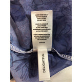 Buffalo David Bitton Sheer Blue Floral Racerback Cover Top Women's Small