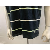Ripzone Polo Shirt Men's Size XL Black Green Striped Short Sleeve Cotton