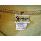 Walt Disney World Yellow Polo Pullover Large Cotton  Shirt