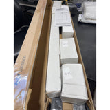 Bifold Barn Door Hardware Kit 72" Rail with Rollers for 4 Door sections