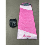 3 Season Comfort Sleeping Bag: Adult Pink NEW