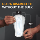 Depend Incontinence Shields for Men, Light Absorbency Disposable Pads, 58 Count