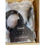 Techole HDMI SWITCH Model HS309-BK 3 in one out NEW