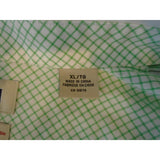 Haggar Men's Fade Resistant Extra Large Cotton Blue / Green Striped Dress Shirt