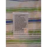 Haggar Men's Fade Resistant Extra Large Cotton Blue / Green Striped Dress Shirt