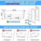 240363702 Refrigerator Door Bin Shelf Replacement for Frigidaire 2 Pack NEW