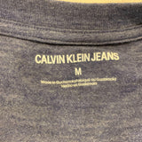 Calvin Klein Jeans Women's Navy Blue Tee Size Medium Polyester Blend