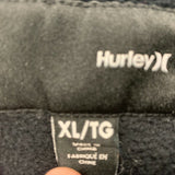 Hurley Hooded Full Zip Sweatshirt Women's XL Black Cotton Poly blend