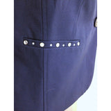 Tradition Women's Size 6 Blue Polyester Single Button Padded Shoulder Blazer NEW