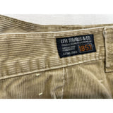 Levis Women's Corduroy Beige Skirt with Front Pockets Size Large Cotton