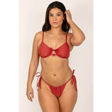 Smart & Sexy Swim SA1469 Underwire Bikini Top String Bikini Set XL Brick Red NWT