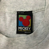 Mickey Unlimited  Mickey Mouse Orlando Florida T Shirt Men's Size Large Gray Emb