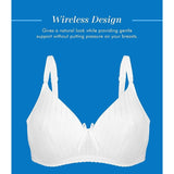 Bestform 97086248 Striped Wireless Cotton Bra Lightly-Lined White Stripe