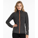 ACX Women's Activewear Workout Full Zip Jacket Charcoal Gray Medium Hooded