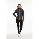 ACX Women's Activewear Workout Full Zip Jacket Charcoal Gray Medium Hooded