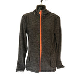 ACX Women's Activewear Workout Full Zip Jacket Charcoal Gray Medium Hooded