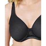 Wonderbra E1105H Underwire Breathable Cups Bra Black Jacquard