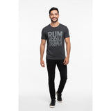 Men's Grey Black Fly Distillery Vodka Rum Tequila T-Shirt Size Medium Cotton