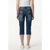 Suko Jeans Women's Mid Rise Skinny Leg Denim Blue Jean Capri Size 6