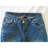 Suko Jeans Women's Mid Rise Skinny Leg Denim Blue Jean Capri Size 6