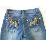 Suko Jeans Women's Mid Rise Skinny Leg Denim Blue Jean Capri Size 6