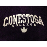 Conestoga College Sweatshirt Women's Medium Purple Long Sleeve Pullover