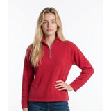 Gap Red Long Sleeve Mock 1/4 Zip Up Girls Top Shirt Size Large