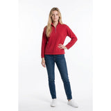 Gap Red Long Sleeve Mock 1/4 Zip Up Girls Top Shirt Size Large