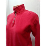 Gap Red Long Sleeve Mock 1/4 Zip Up Girls Top Shirt Size Large