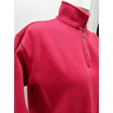Gap Red Long Sleeve Mock 1/4 Zip Up Girls Top Shirt Size Large