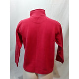 Gap Red Long Sleeve Mock 1/4 Zip Up Girls Top Shirt Size Large