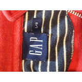 Gap Red Long Sleeve Mock 1/4 Zip Up Girls Top Shirt Size Large