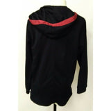 Nike Men's M black full zip up Jacket with hood, FORCE spell out red