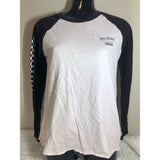 Harry Potter Vans Collab Women's XS Long Sleeve T Shirt Pale Pink Black Cotton