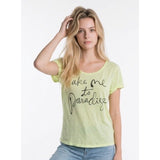 PINK Victoria's Secret Women's T Shirt Size XS-S Yellow Short Sleeve Modal