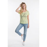 PINK Victoria's Secret Women's T Shirt Size XS-S Yellow Short Sleeve Modal
