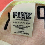PINK Victoria's Secret Women's T Shirt Size XS-S Yellow Short Sleeve Modal