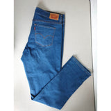 Levi's 314 Shaping Straight Blue Jeans Distressed Stretch Womens Size 33X32 NWOT