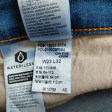 Levi's 314 Shaping Straight Blue Jeans Distressed Stretch Womens Size 33X32 NWOT